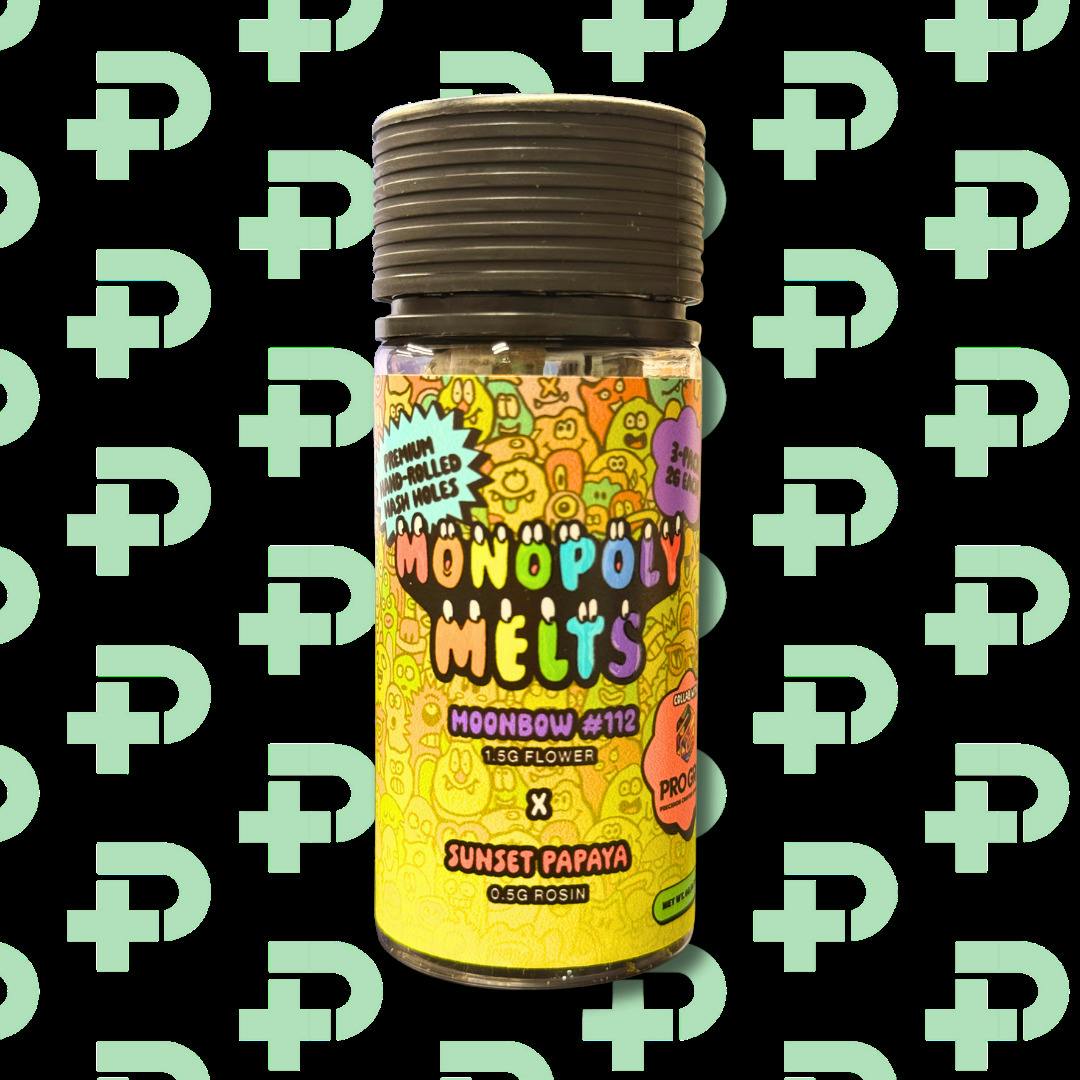 Monopoly Melts X GT X Gans - 2g Handroll Donut - Moonbow #112 X Sunset Papaya