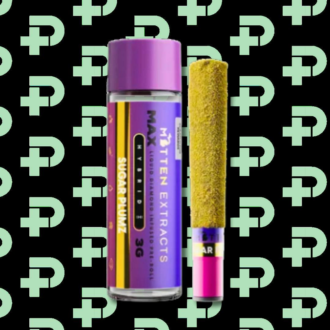Mitten Extracts 3g Diamond Infused Preroll - Hybrid - Sugar Plumz