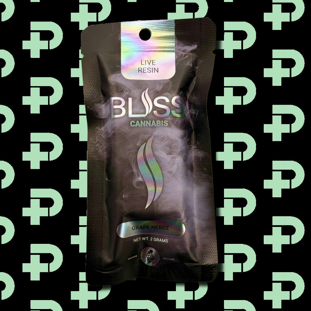 Bliss 2g Live Resin Disposable Vape - Indica - Grape Nerdz