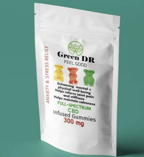 Green DR 300mg CBD Feel Good Gummies (REC)