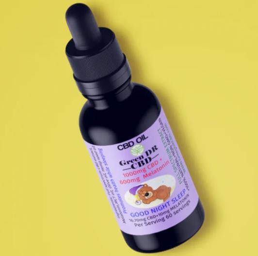 Green DR 60ml | 1000mg CBD 600mg Melatonin Tincture (NIGHT)