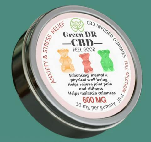 Green DR 600mg CBD Feel Good Gummies (REC)