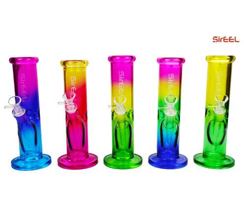 Sireel - 10" Straight Rainbow Gradient Bong - Assorted
