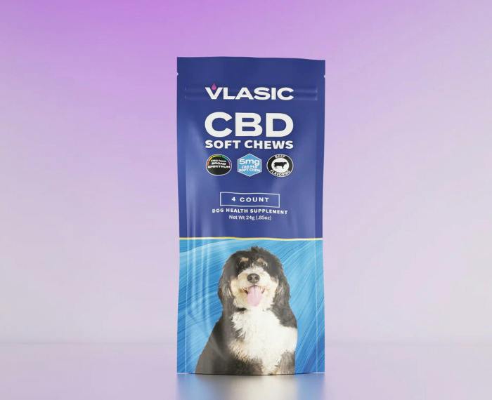 Vlasic Labs - Dog Chews - 5mg CBD - 4pk - Bacon