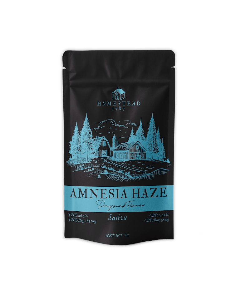 Homestead 1787 Amnesia Haze 7g Preground Flower 7g