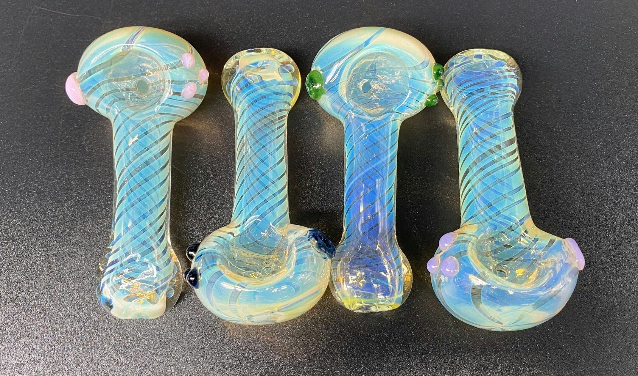 GLASS FUMED HAND PIPE
