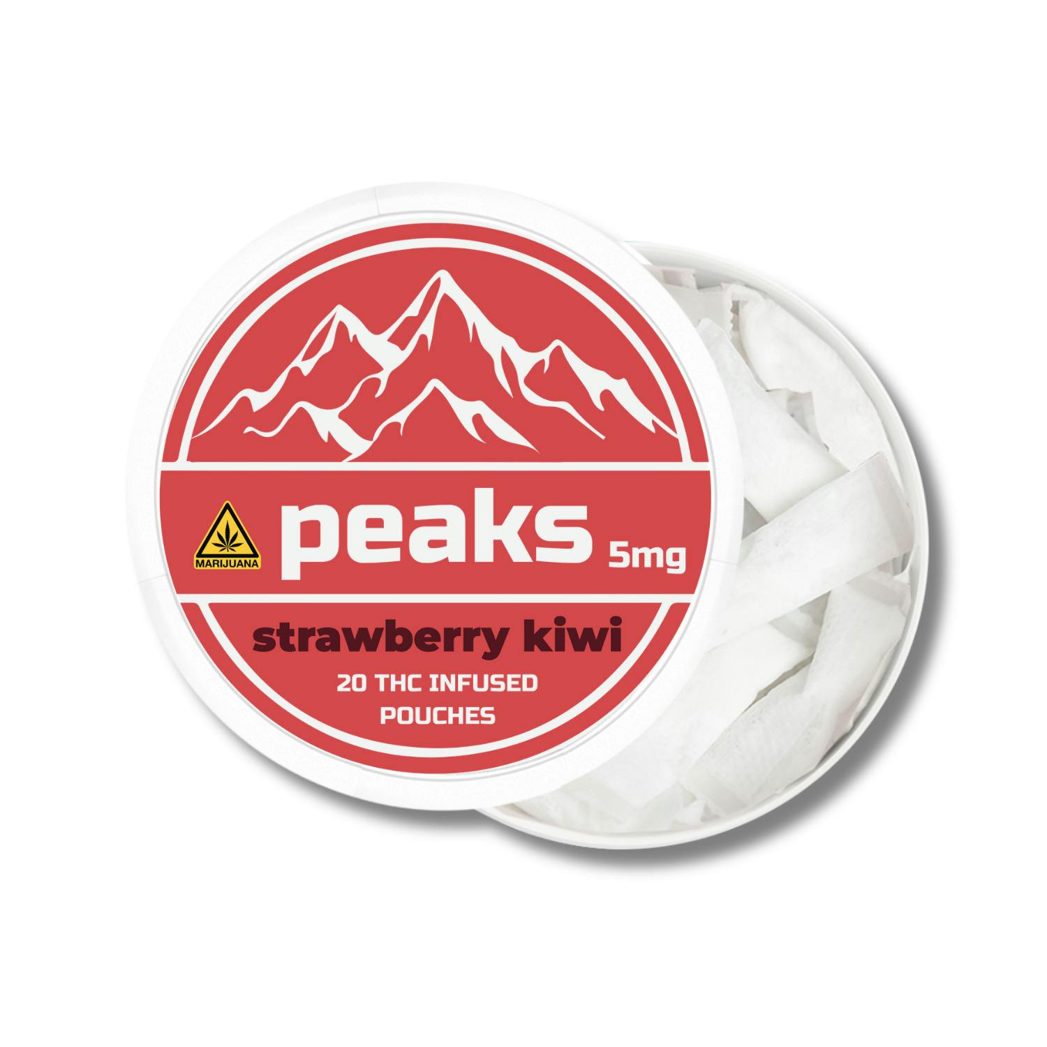 Peaks - Strawberry Kiwi THC Pouches