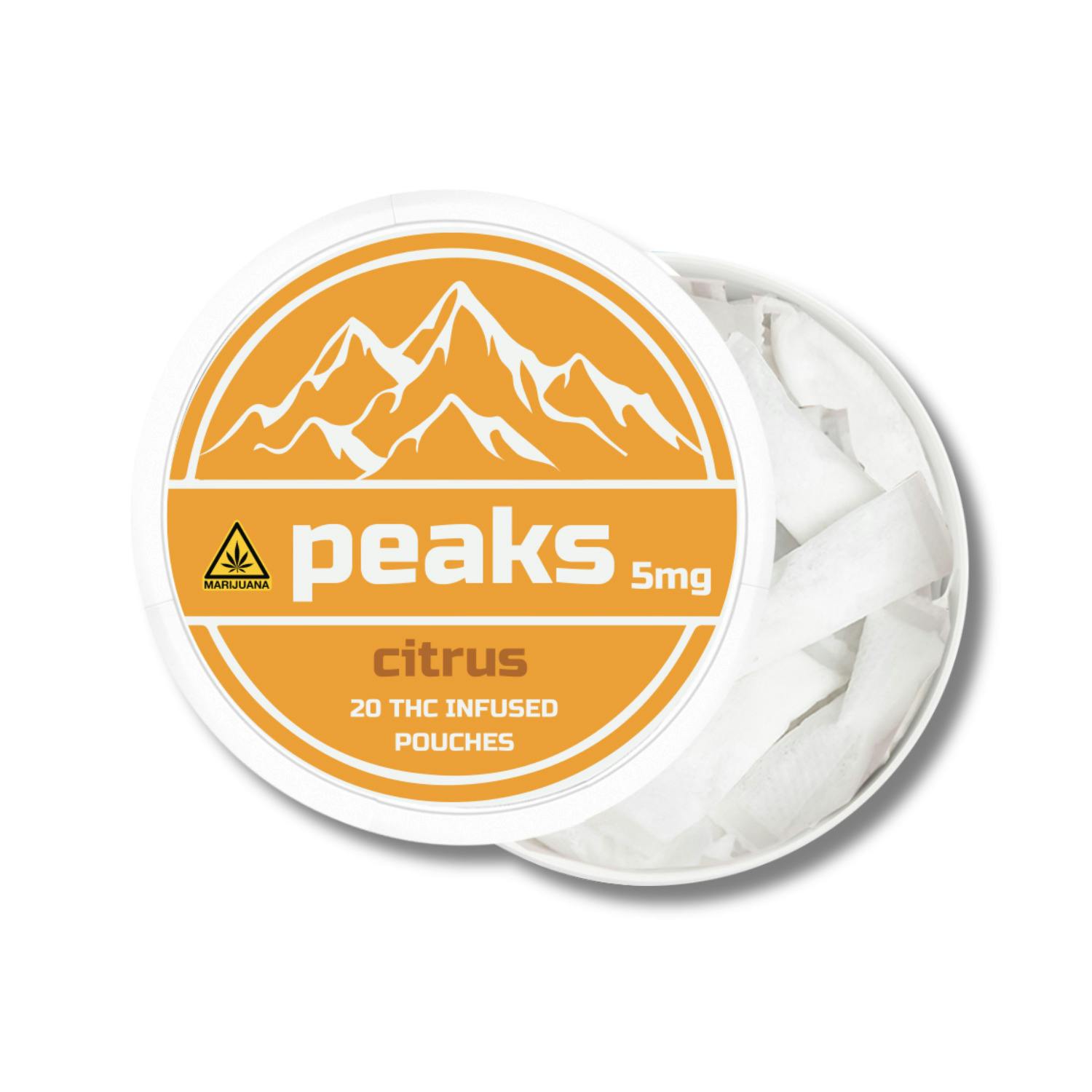 Peaks - Citrus THC Pouches