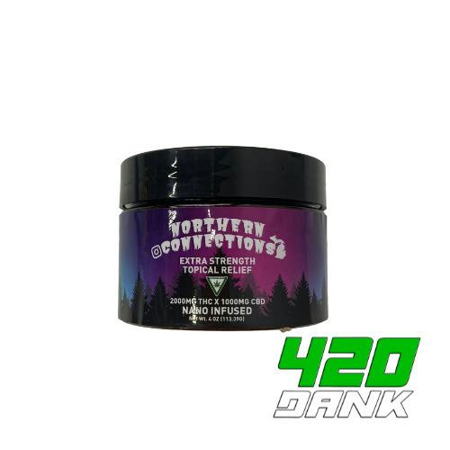 Northern Connections - 1000mg THC x 1000mg CBD Topical Relief Extra Strength