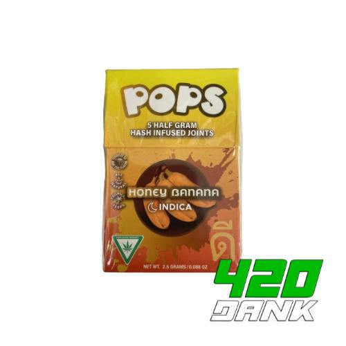 Dee Pops - 5pk Hash Infused Prerolls - Honey Banana (I)
