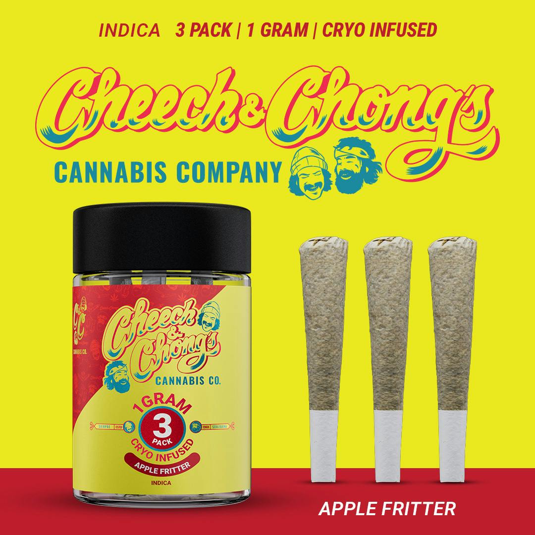 CHEECH & CHONG | APPLE FRITTER CRYO | INDICA | INFUSED MULTI-PACK | 3G | REC