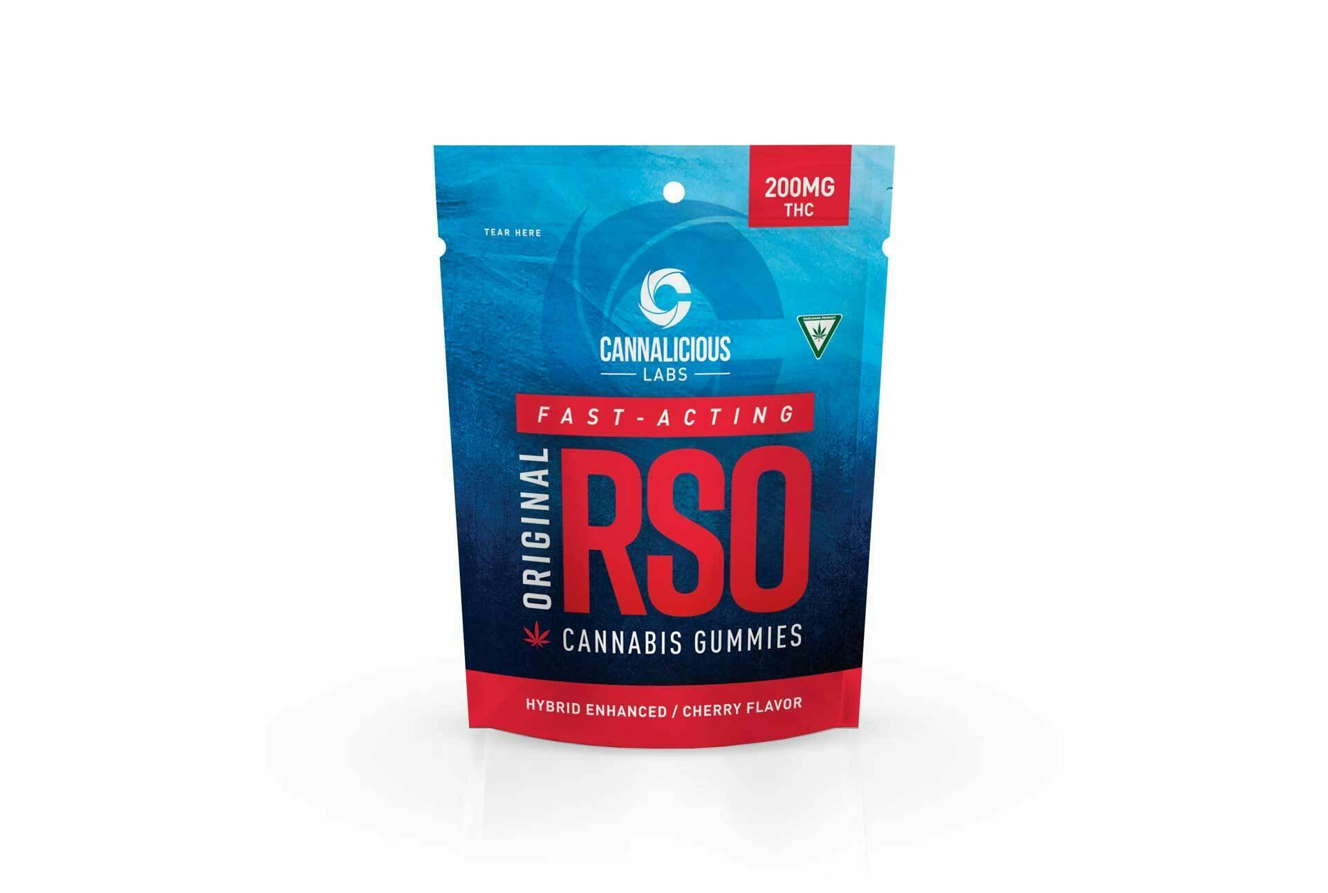CANNALICIOUS | CHERRY RSO | GUMMIES | 200MG | REC