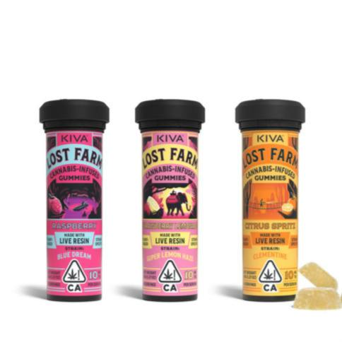 Kiva Lost Farm Grape Live Resin Gummies