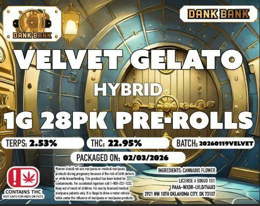 Dank Bank 1g 28pk Pre-Rolls - Bittersweet (S)