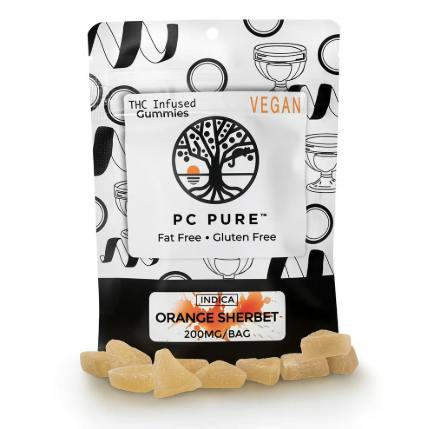 Orange Sherbet 200MG Gummies - Indica