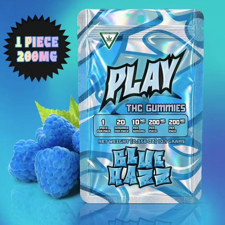 Blue Raspberry 200mg Single Gummy