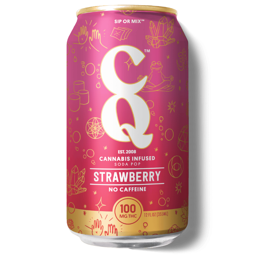 Strawberry 100mg THC Soda 12oz.