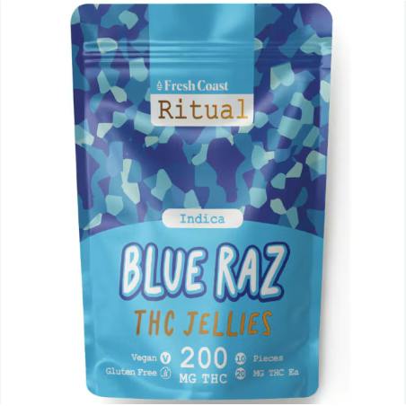 Ritual | Blue Raz | 200mg | 10ct | 20mg/ea