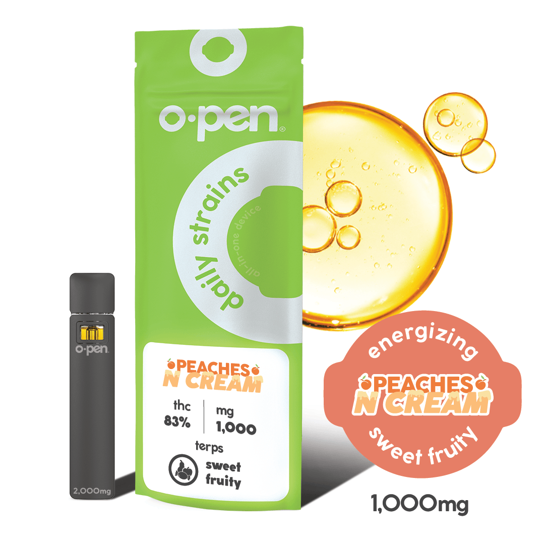 O.PEN - PEACHES 'N CREAM - ENERGIZING - DISPOSABLE - 1G