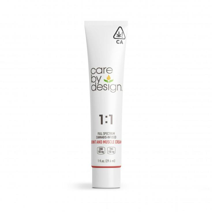 CARE BY DESIGN - CBD TOPICAL - 1:1 HIGH THC JOINT & MUSCLE CREAM - 1OZ