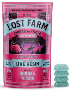 RASPBERRY LIVE RESIN GUMMIES 10PK