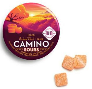 ORCHARD PEACH 1:1 SOUR GUMMIES 10PK
