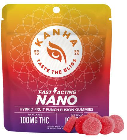 NANO FRUIT PUNCH FUSION FAST ACTING GUMMIES 10PK