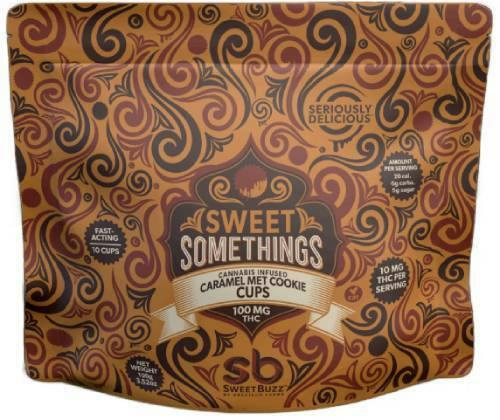 SWEET SOMETHINGS CARAMEL MET COOKIE 10 PK FAST ACTING CHOCOLATE CUPS