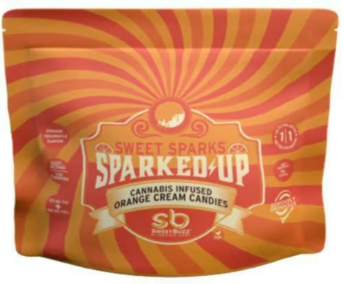 SPARK'D UP THC:THCV FAST ACTING ORANGE CREAM CANDIES 100PK
