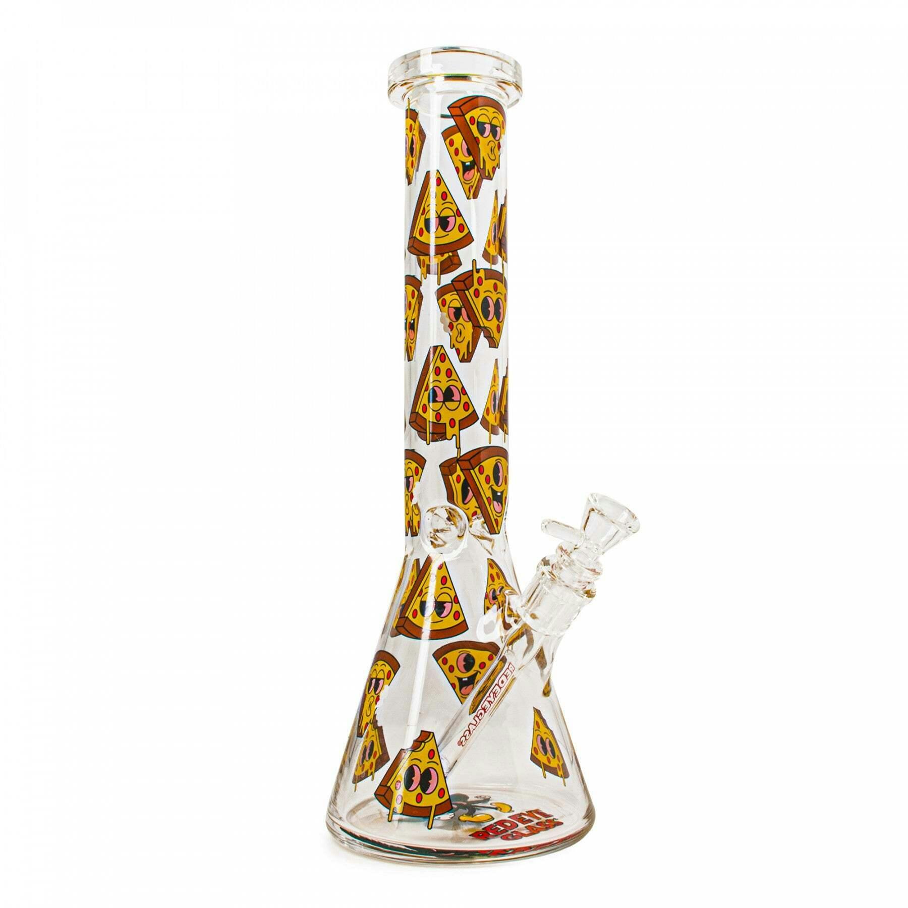RED EYE GLASS - 15" BEAKER BONG - PIZZA PARTY