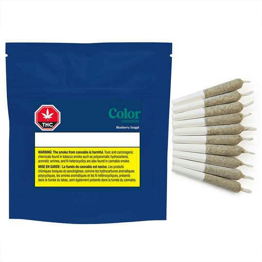 COLOR CANNABIS - BLUEBERRY SEAGAL PRE-ROLL 10x0.35g