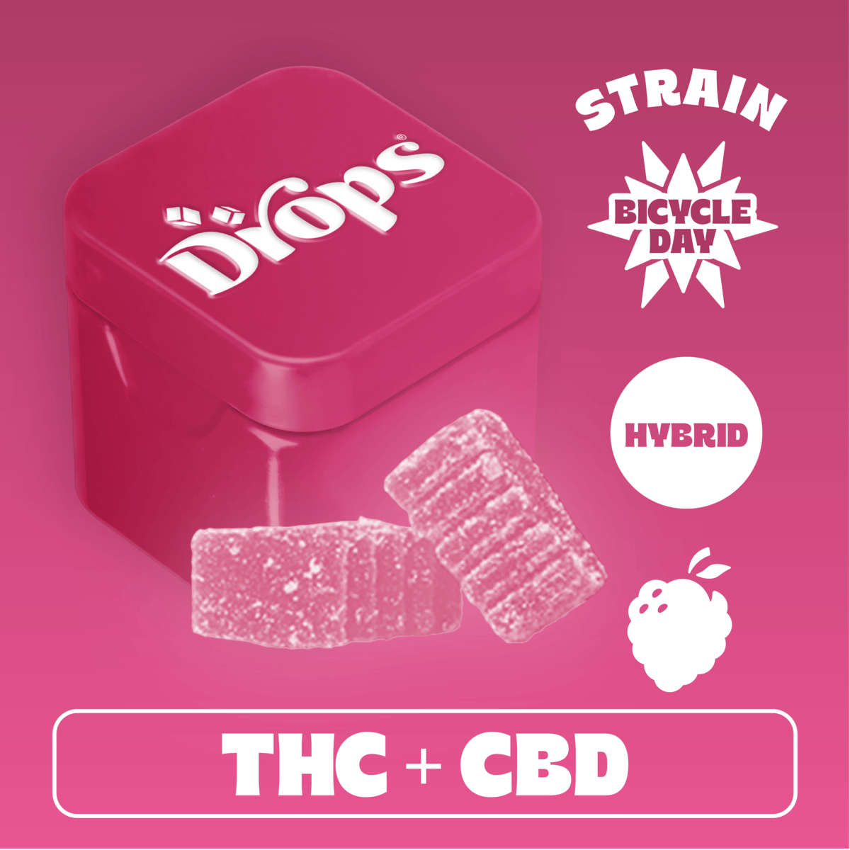 Bicycle Day Raspberry Jellies