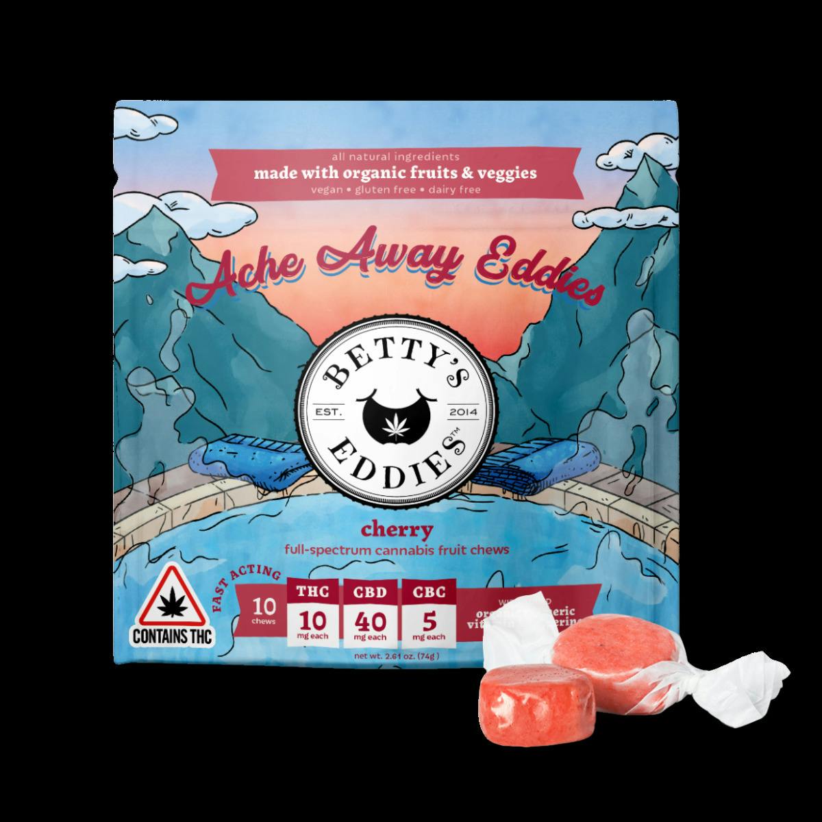 Cherry Fruit Chews | [10mg] 20pk | Betty's Eddies