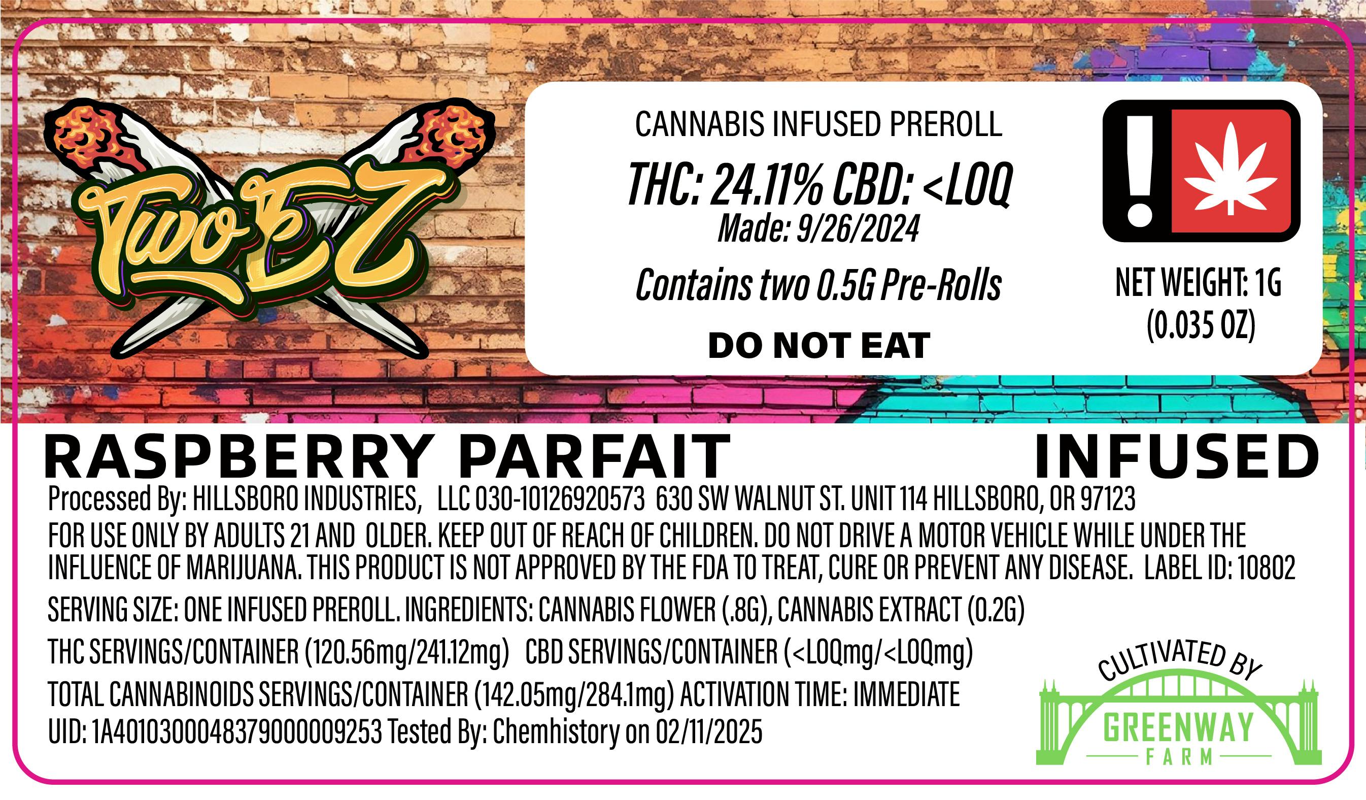 Raspberry Parfait: Two Ez