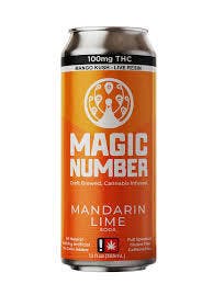 Magic Number: Magic Number 100mg Mandarin Lime Hybrid Live Resin Soda