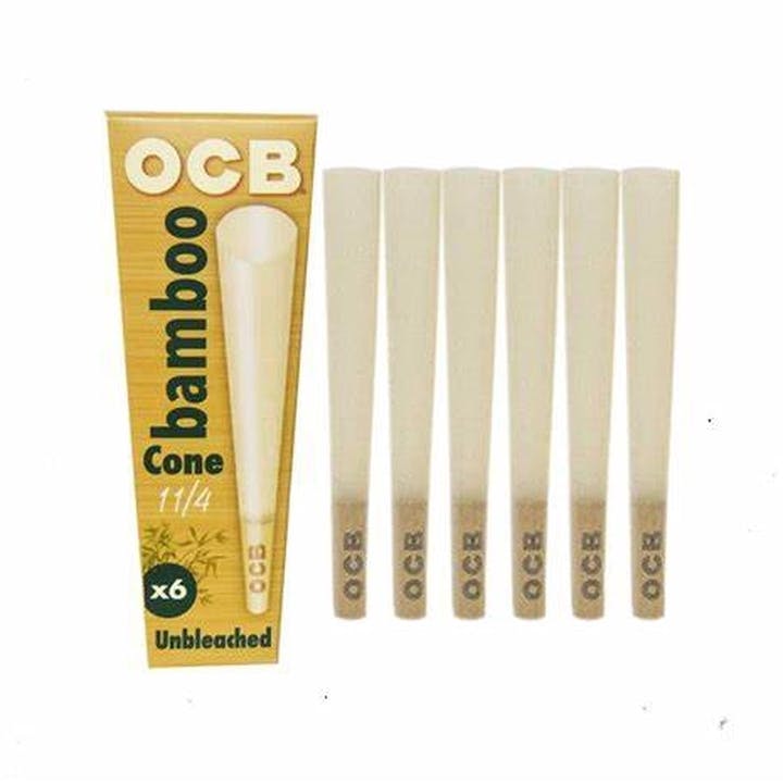 OCB Bamboo- 1-1/4 Cones - 1-1/4 cones 6ct. at Infinity Wellness Dispensary SW