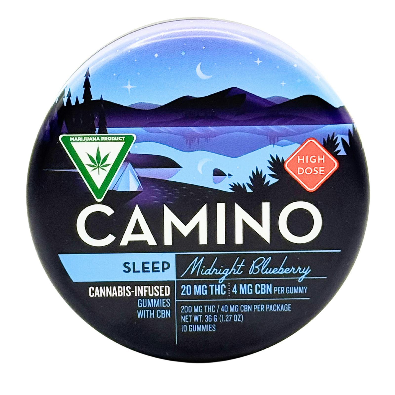 Camino | 200mg Gummies | Midnight Blueberry 20:4 CBN