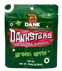 Dank | 200mg Gummies | Green Apple w/ Nerdz