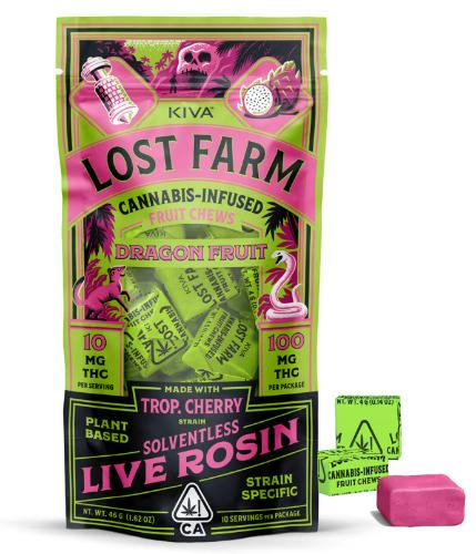 Kiva Lost Farm Fruit Chews - Dragon Fruit x Trop Cherry