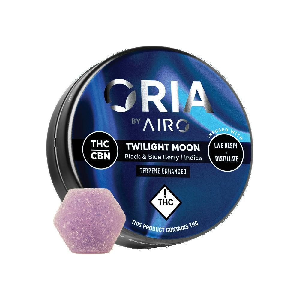 Oria - Twilight Moon | Live Resin Infused Gummies 500mg 2:1 THC:CBN 10pk