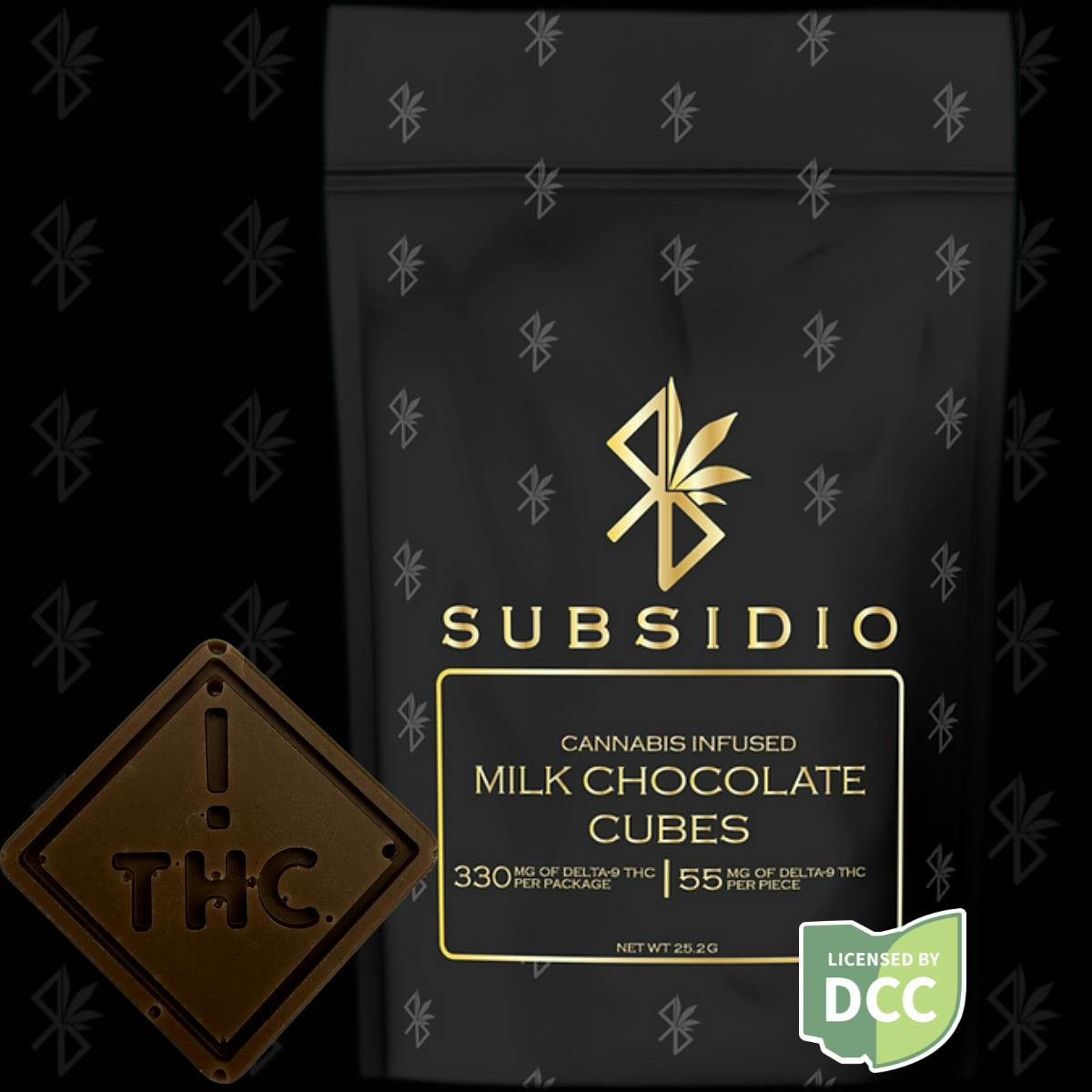 Infused Milk Chocolate | Chocolate Cubes 330mg 6pk