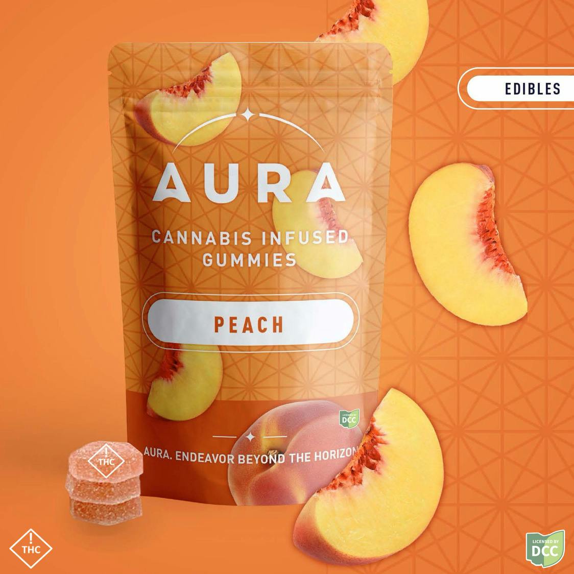 Peach +CBC | Gummies 550mg 12pk