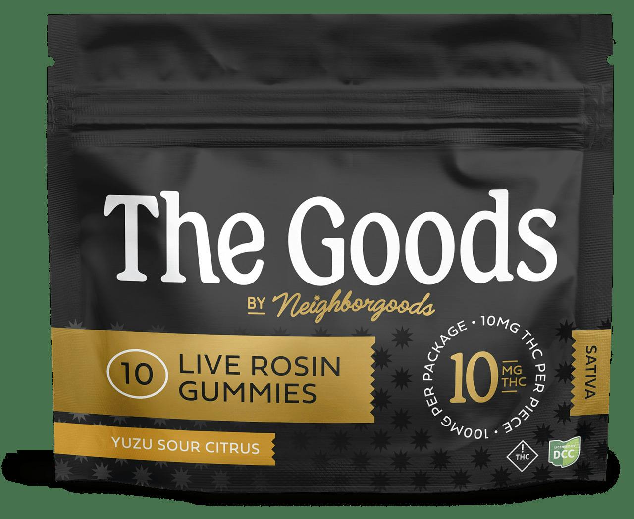 Yuzu Sour Citrus | Live Rosin Gummies 100mg 10pk