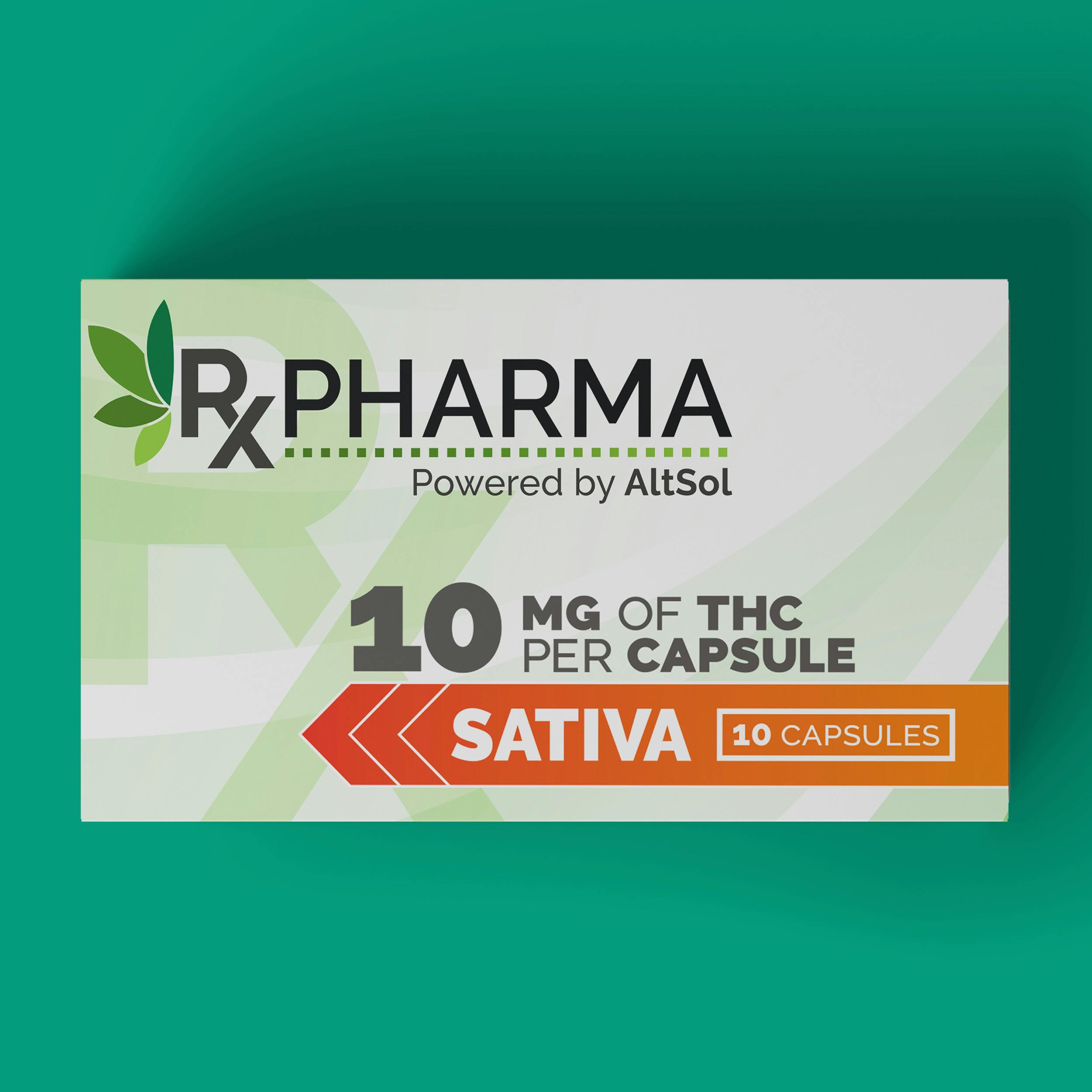 Rx Pharma Sativa Capsules (100mg) at Greenlight Marijuana Dispensary Summersville