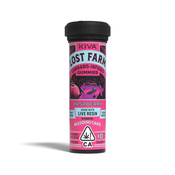 Lost Farm Gummies Raspberry 100mg