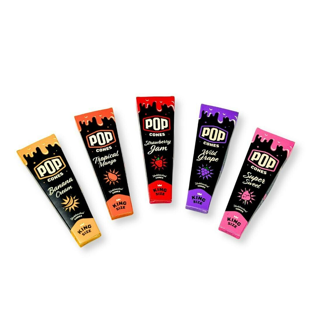 Kolas Pop Cones King Size Unbleached 3pk Wild Grape