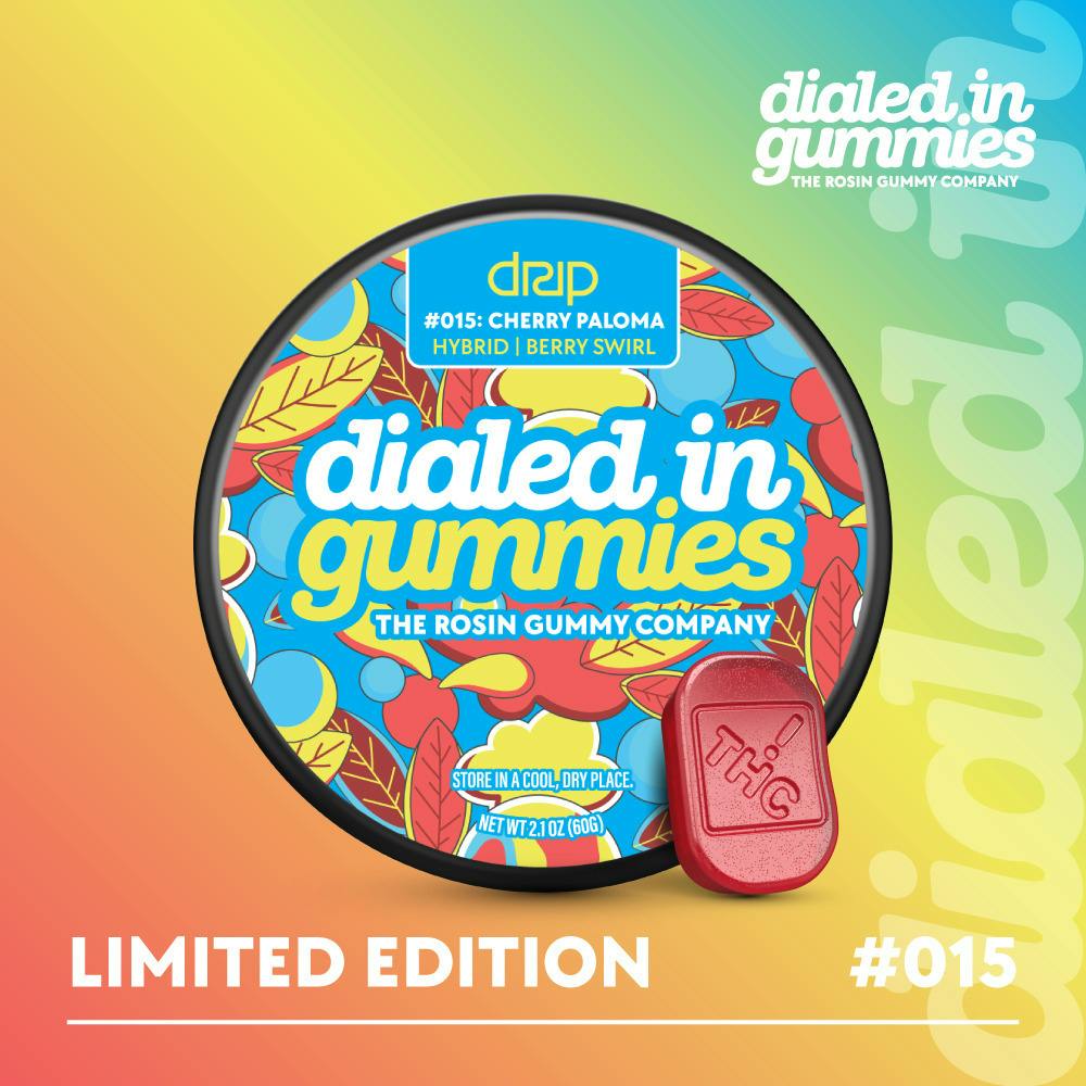Dialed In - LTO - Rosin Gummies - Cherry Paloma (H) (100mg THC)