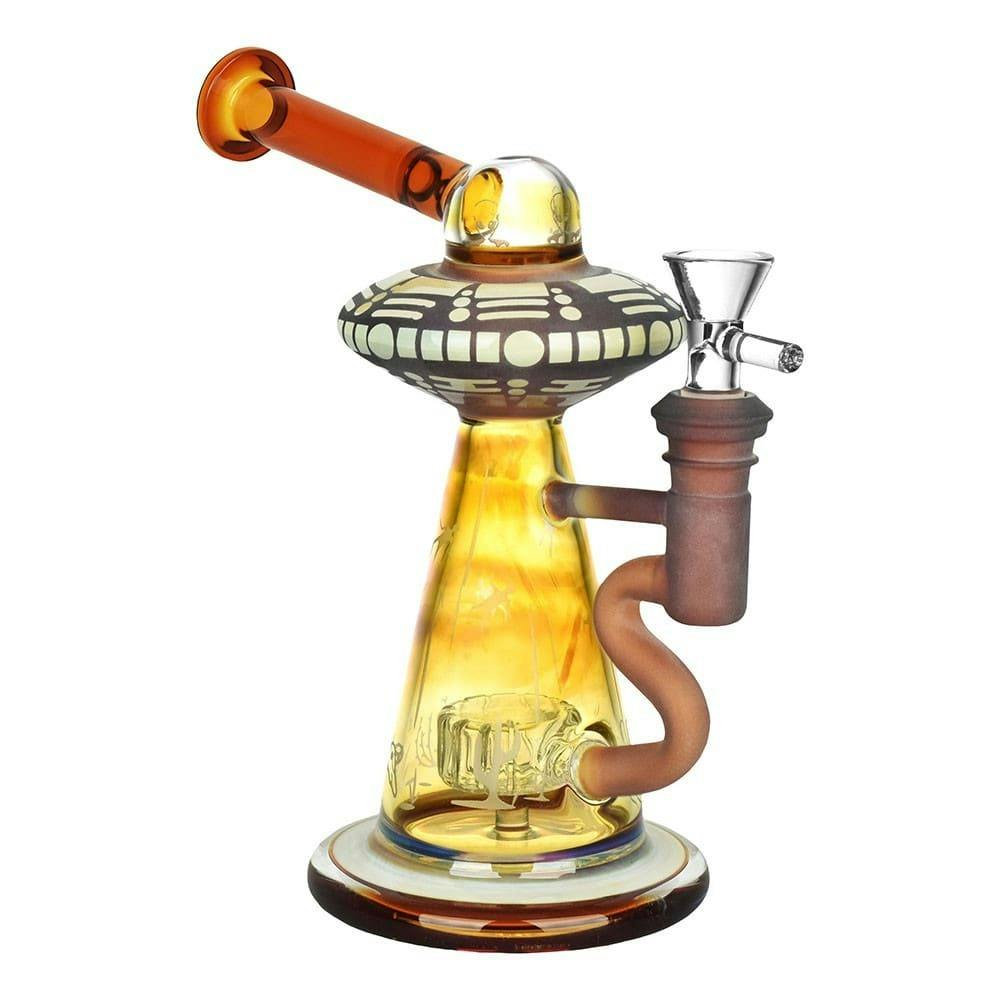 Take Me To Your Leader Water Pipe - 7.75"/14mm F/Amber