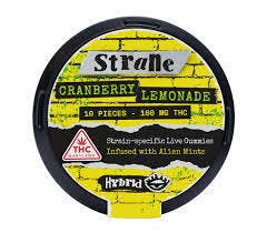 Strane - Cranberry Lemonade - Live Infused Gummies - 100mg (10 x 10mg)