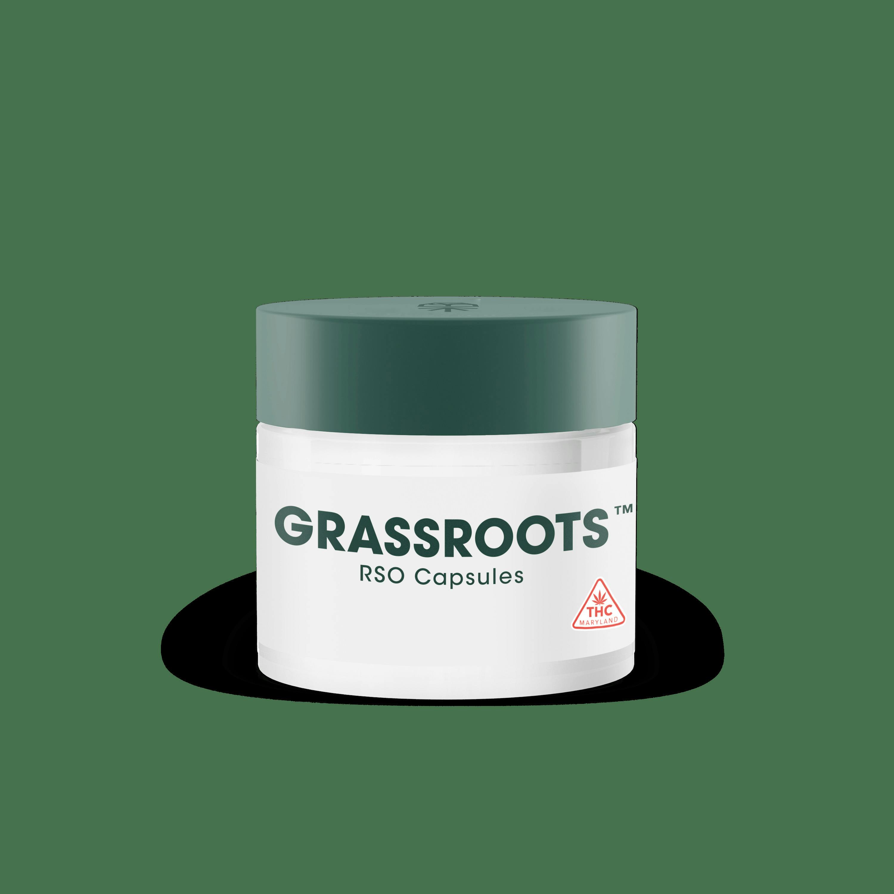 Grassroots - Hickory Hash - RSO Capsules - 100mg (10 x 10mg) at The Ryvanta